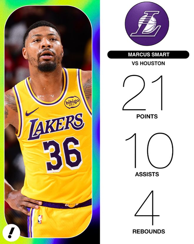 湖人逆转火箭终结系列赛 斯玛特爆发成关键先生